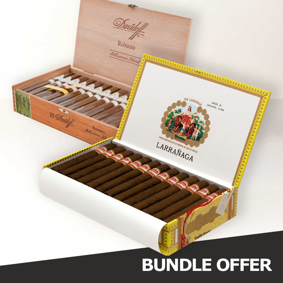 POR LARRAÑAGA Picadores (CDH) (25) & DAVIDOFF Millennium Blend - Robusto (25)