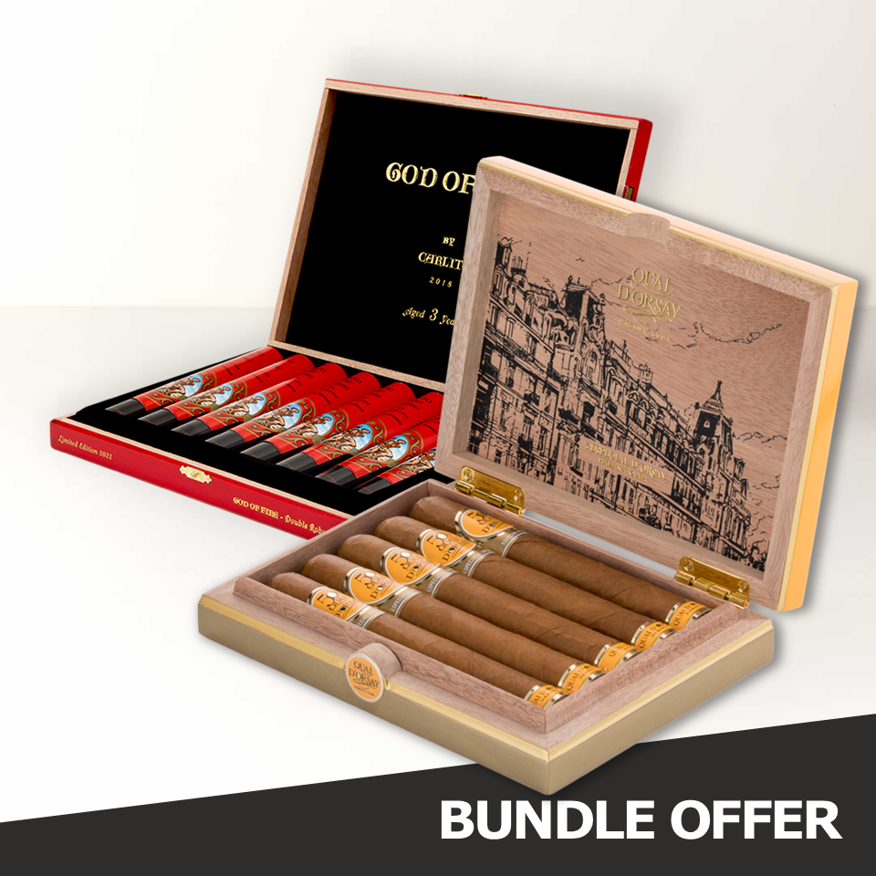 QUAI D'ORSAY Especial d&acute;Orsay (5) & AF God Of Fire Double Robusto (8)