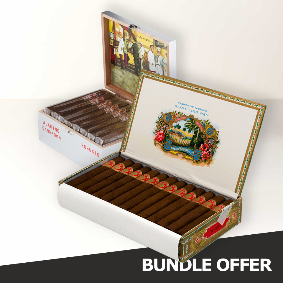 SAINT LUIS REY Regios (25) & ALADINO Cameroon Robusto (24)