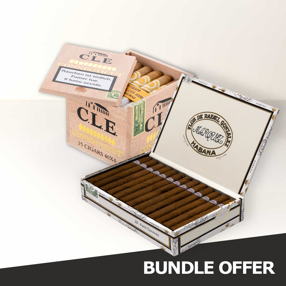 RAFAEL GONZALEZ Petit Coronas (25) & C.L.E. Connecticut - Short Corona (25)