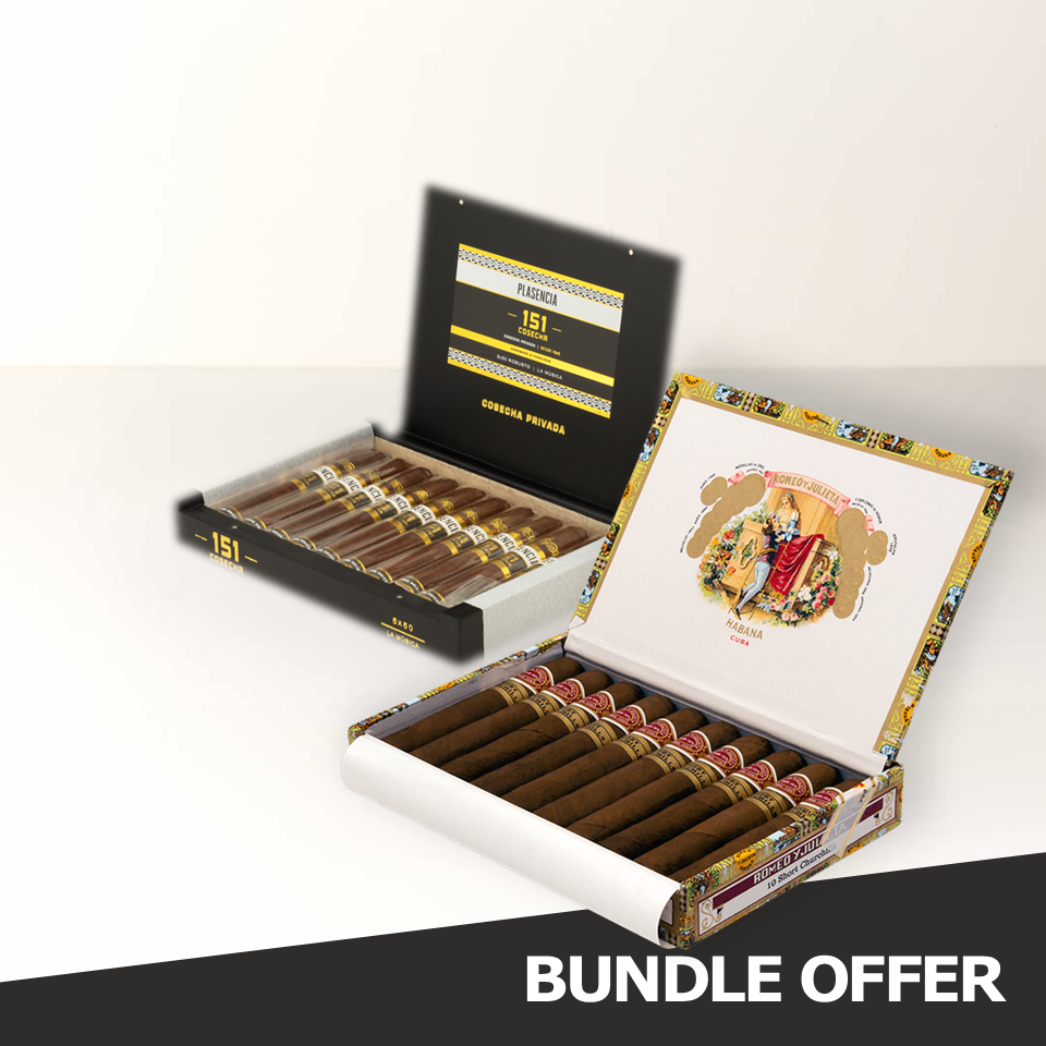 ROMEO Y JULIETA Short Churchills (10) & PLASENCIA Cosecha 151 - La Musica (10)