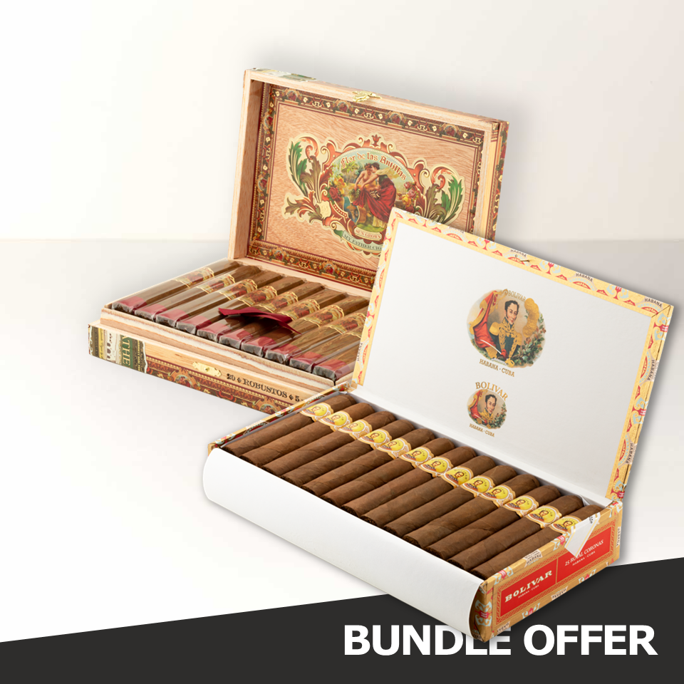 BOLIVAR Royal Coronas (25) & FLOR DE LAS ANTILLAS Robusto (20)