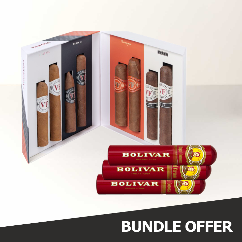 BOLIVAR Royal Coronas TUBOS (3) & VEGAFINA
