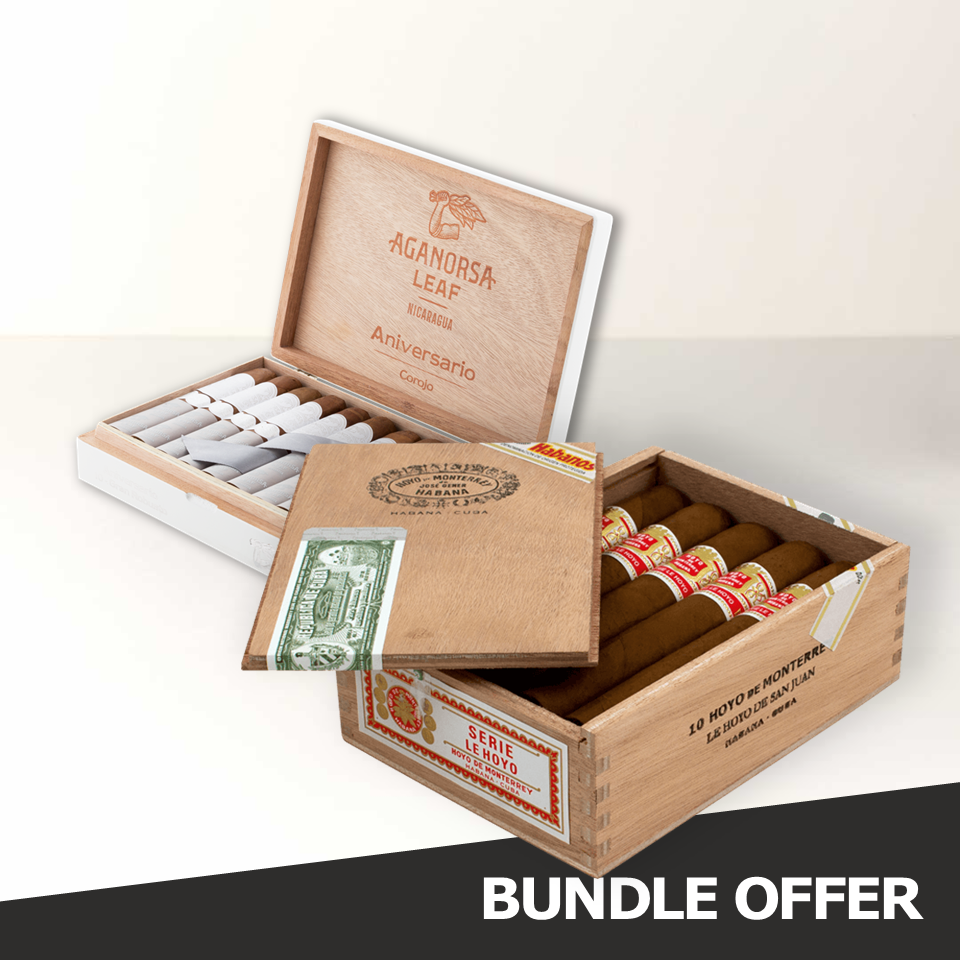 HOYO DE MONTERREY San Juan (10) & AGANORSA LEAF Gran Robusto (10)