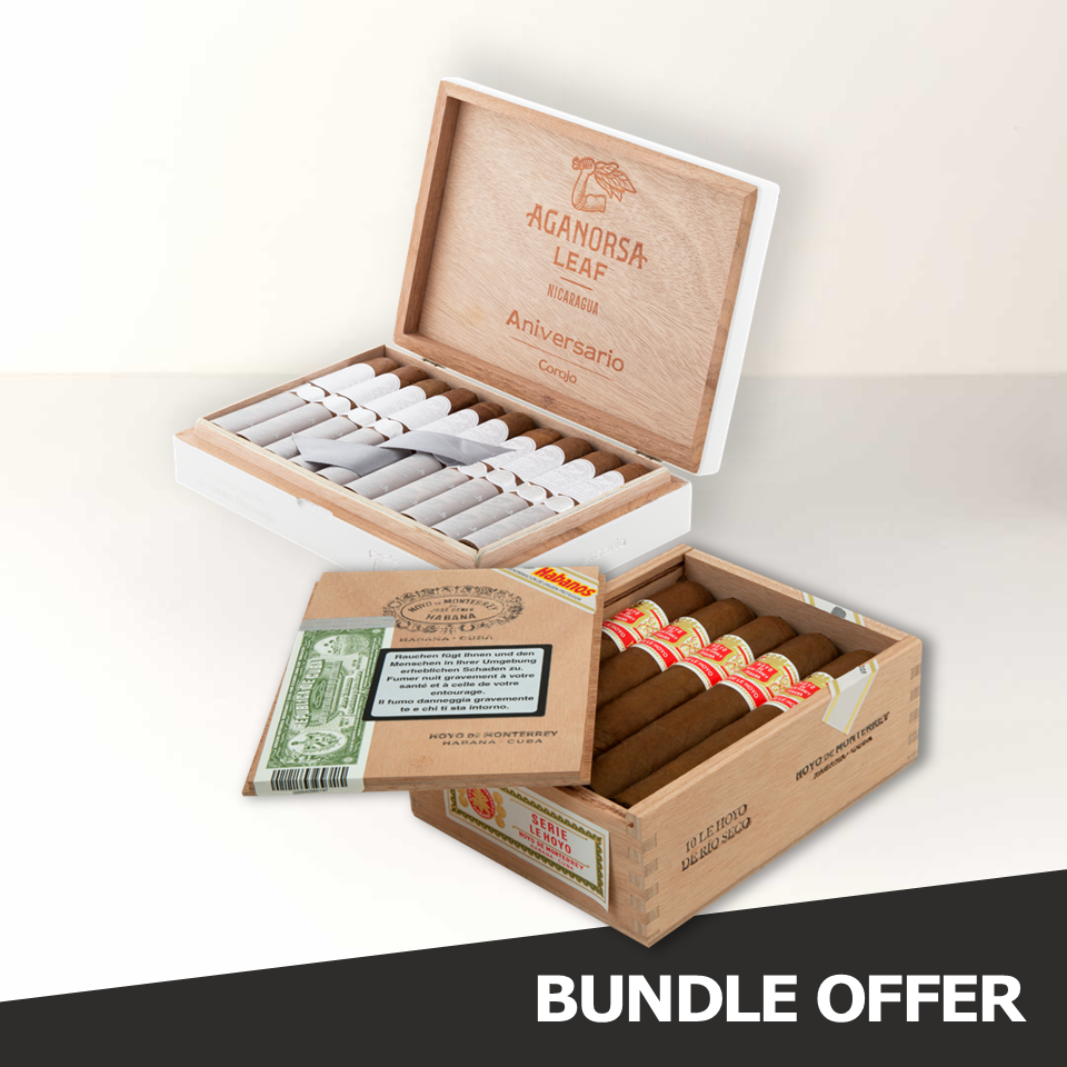 HOYO DE MONTERREY Le Hoyo de Rio Seco (10) & AGANORSA LEAF Gran Robusto (10)