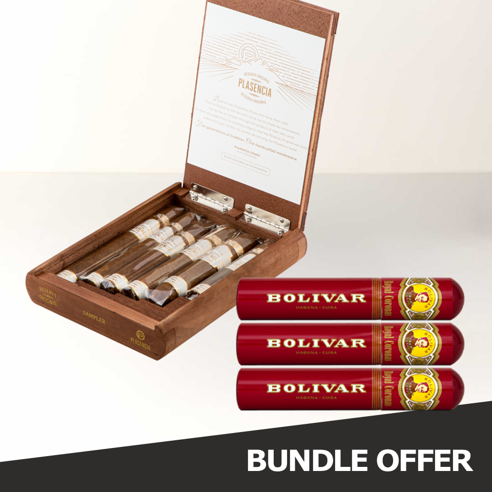BOLIVAR Royal Coronas TUBOS (3) & PLASENCIA