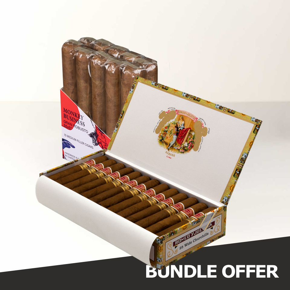 ROMEO Y JULIETA Wide Churchills (25) & MONKEY