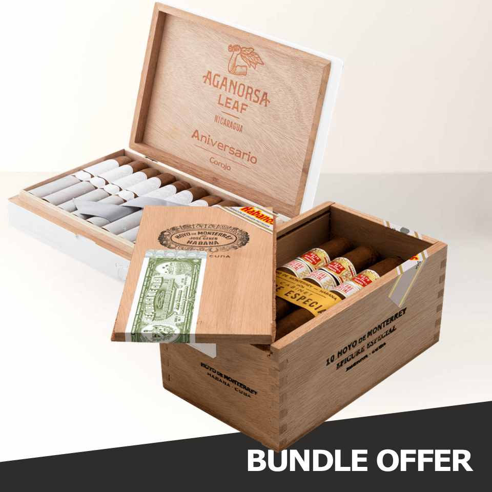 HOYO DE MONTERREY Epicure Especial (10) & AGANORSA LEAFGran Robusto (10)